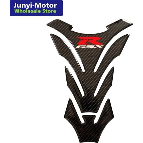 For Suzuki GSX-R GSXR 750 600 1000 1100 GSX1300R Fuel Tank Pad Sticker Gas Oil Grip 3D Motorcycle Carbon Fiber Protector Decal