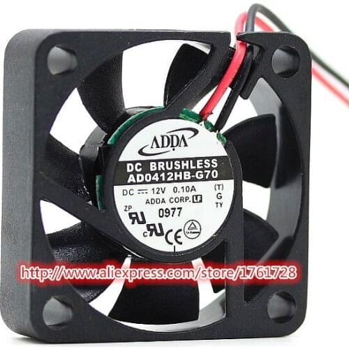 Brand new 4010 4cm cooling fan AD0412HB-G70 12V 0.10A 2wires