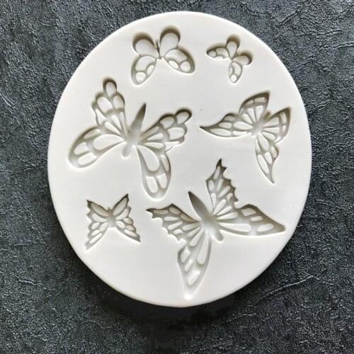 New DIY butterfly styling, flower modeling, silicone mold, flip sugar cake, biscuit Mold, pendant, baking Mold