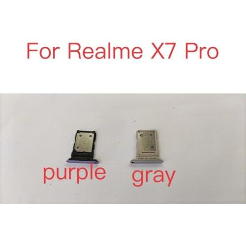 10PCS For Realme X7 Pro Realmex7pro Original Phone Housing SIM Tray Adapter Micro SD Card Tray Holder