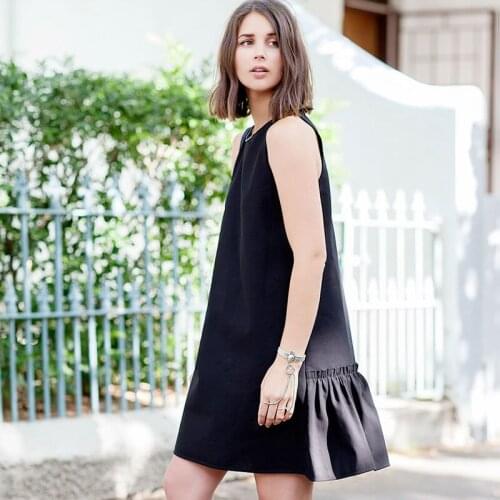 Customize 26 COLORS All Size Women Spring summer Europe sleeveless O-neck loose dress plus size 3XS-10XL A line dresses