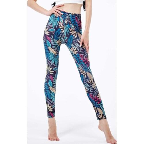 Digital Printed High Waist Pants Sports Fitness Leggings