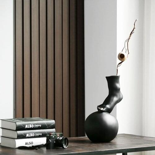 Creativity Wedding Gifts Home Decor Foot Palm Sculpture Arts Statue Resin Decoration Desktop Crafts Abstract Figurines Ornament