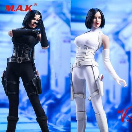 VSTOYS 19XG62 1/6 female figure clothes black/white color phoenix assassin suit tights fit12 inches action figure