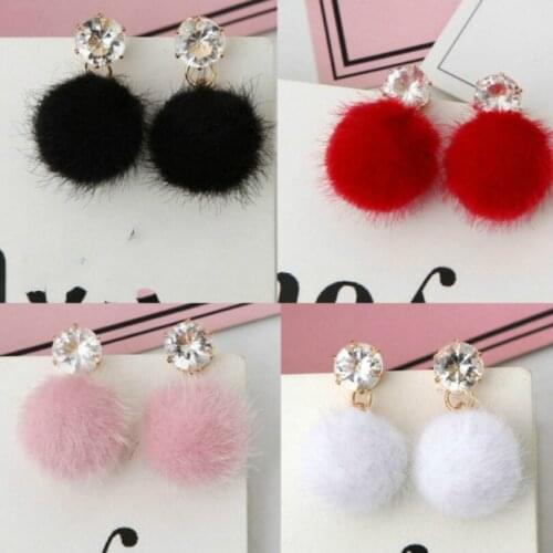 2018 Fashion Jewelry New Temperament Female Elegant Earrings Personality Wild Simple Hair Ladies Earrings Pendant Round Earrings