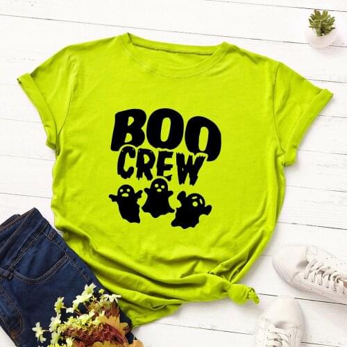 Halloween Loose Short Sleeve Women T-shirts Harajuku Casual Halloween Graphic Tees Tops Fashion Femme T-shirt