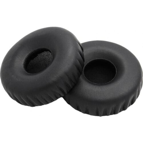 1 Pair High Elasticity Faux Leather Ear Pads Protective Earcaps Headset Cushion Thickened Earmuffs for AKG-K67 K618 K619