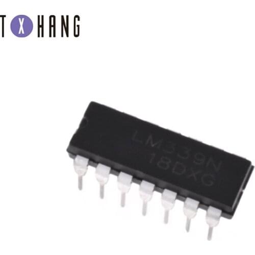 10pcs/lot New LM339 LM339N DIP-14 Low-Power Low-Offset Voltage Quad Comparators IC diy electronics