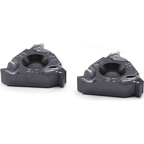 16ER 1.0 ISO 1.25 1.5 1.75 2.0 2.5 3.0 22ER 3.5 4.0 4.5 Tungsten Carbide Insert Thread turning tools Lathe CNC Cutter Tool