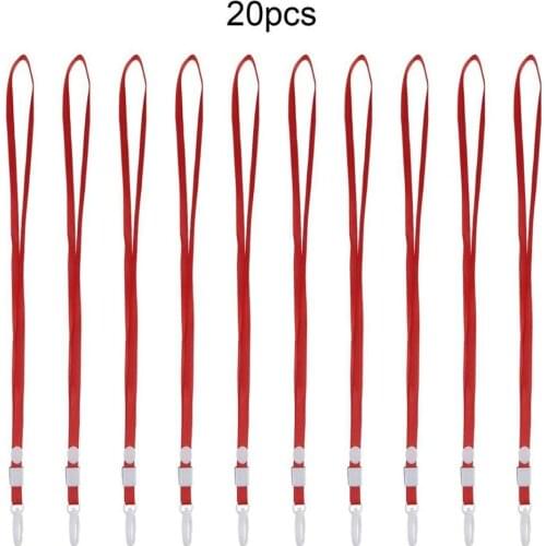 400pcs Lanyard ID Name Badge Business Card Key Holder Case Neck Strap