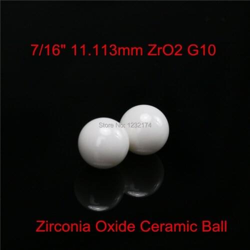 7/16" 11.113mm ZrO2 Zirconia Oxide Ceramic Ball G10 10pcs for valve ball,bearing,homogenizer,sprayer,pump 11.113mm ceramic ball