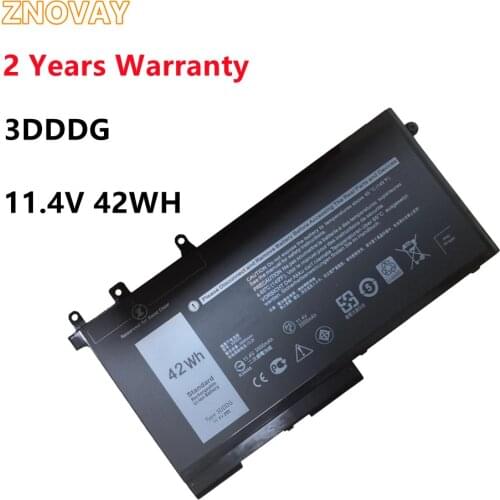ZNOVAY 3DDDG Laptop Battery For Dell Latitude 5280 5288 5480 5580 5490 5590 5491 5591 5495 5488 M3520 M3530 Series 11.4V 42WH