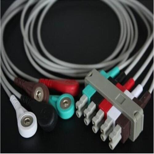 Free Shipping Compatible For Philips-HP 43100A,43110A,43110M/MC,43120A,43200A Leadwire ECG Trunk Cable Medical Wire and Cables