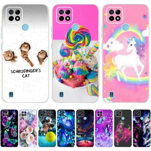 For OPPO Realme C21Y Case 2021 6.5" TPU Shockproof Back Cover Silicone Phone Cases For Realme C21 Y C 21 Transparent Soft Bumper