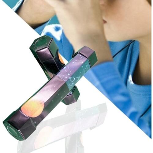 Beautiful Folding Telescope Toys Easy to Operate Paper Kids Folding Experiment Telescopic Periscopes DIY Models for Student