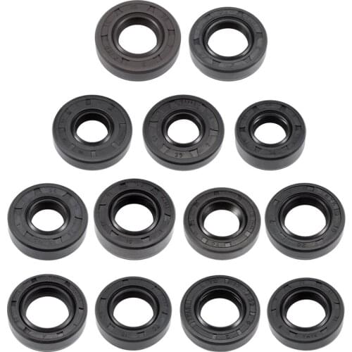 Uxcell 1PCS Oil Seal TC 15-17mm Inner Diameter Nitrile Rubber Cover Double Lip to Camshafts Differentials Shock Absorbers