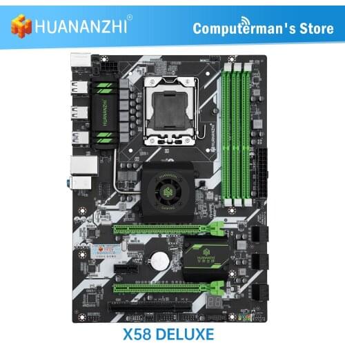 HUANANZHI X58 DELUXE X58 Motherboard Intel XEON LGA 1366 All Series DDR3 RECC NON-ECC memory USB3.0 SATA Server workstation