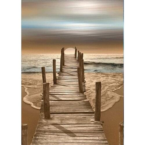 Diamond painting kit, 5D embroidery painting kit for gem cross stitch crafts, landscape mosaic, 3D, gift with round diamond