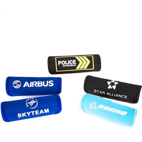 Airbus / Skyteam / Police / Star Alliance Neoprene Handle Cover Protecting Sleeve Gift for Airman Men Flight Crew Pilot