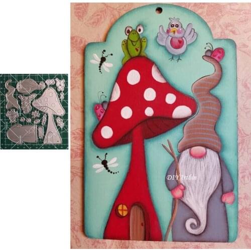 2021 Gnome New Metal Cutting Dies Spring Stencils for Making Scrapbooking Album Birthday Card Embossing Cut Die