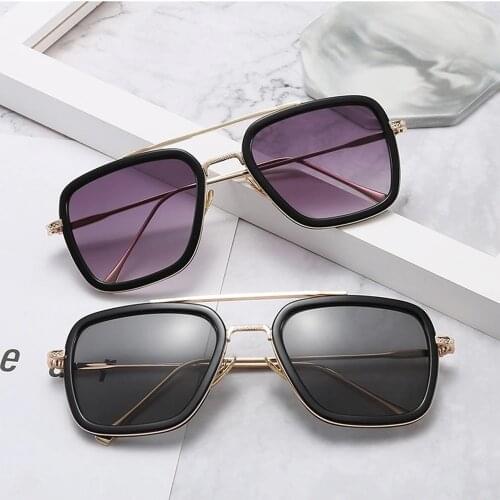 1 Pc 2021 New Fashion Punk Square Frame Sunglasses Men&women Eye-wear Accessories Steampunk Sunglasses Sun Protection Glasses
