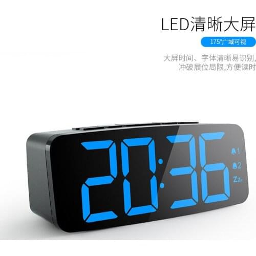 Originality Square Perpetual Calendar Time Display Humiture Electronics Alarm Clock Household Desktop Will Screen Clock
