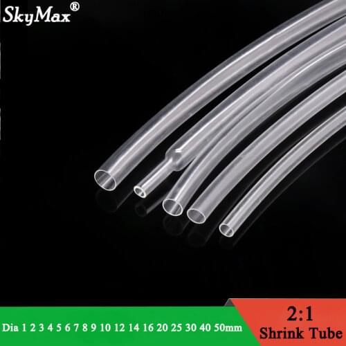Heat Shrink Tube Diameter 7 8 9 10 11 12 13 14 15mm PE 2:1 Ratio Insulated Cable Sleeve Wire Wrap Connect Electric Cable Repair