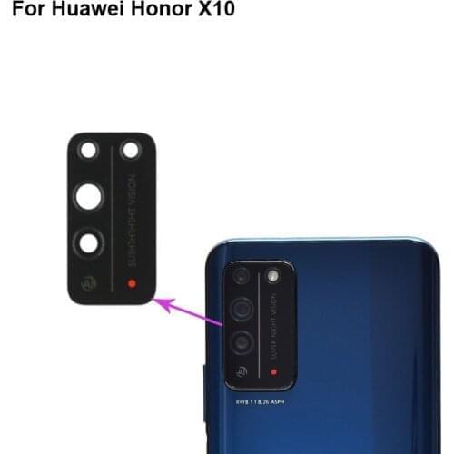 2PCS For Huawei Honor X10 5G Replacement Back Rear Camera Lens Glass For Huawei Honor X 10 Glass lens Parts TEL-AN00a