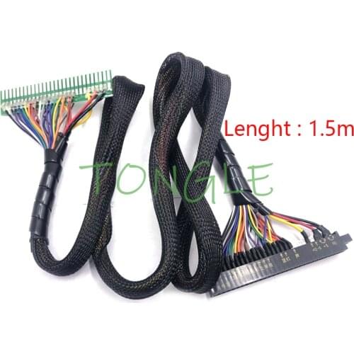 Arcade Game Machine 28pin JAMMA Extension Cable 150mm Jamma Harness Connectors Gold finger, For Arcade Game Parts/Coin Operator