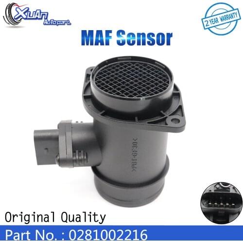 XUAN MAF MASS AIR FLOW METER SENSOR 0281002216 For Volkswagen Transporter Caddy Passat LT Polo 3B5 1.9 TDI 1997-2000