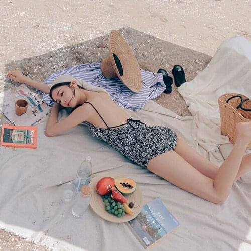 Swimming Suit Gir One Piece Swimsuit Female Rashguard High Waist Push Up Trikini Solid Biquini Infantil Ins Retro Backless Sexy