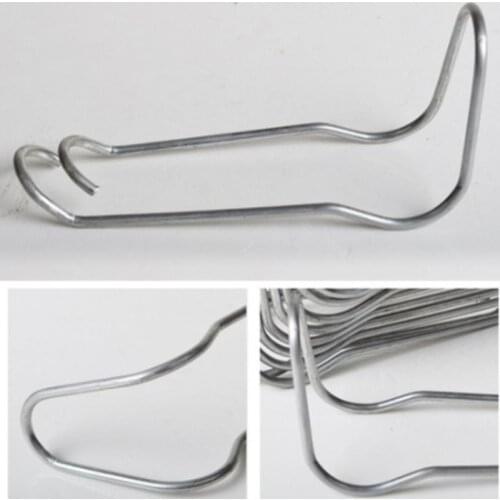 10Pcs Garden Pipe Support Steel Wire Clip For 11/16/20mm Pipe Shelf Frame DIY Connector Greenhouse Spring Wire Clip Fixing Clamp