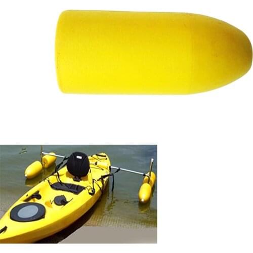 4Pcs 11inch Lightweight Floating Outrigger Stabilizer Durable Water Sports Accessories for Kayak Canoe Boat Fishing Yellow