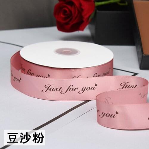 44M 1'' Satin Ribbon Printed Polyester Satin Ribbons DIY Bow Craft Wedding Party Decoration Gift Wrapping Scrapbooking Supplies