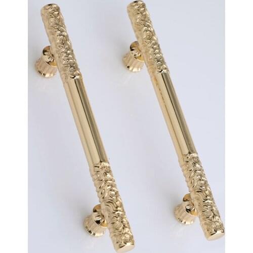 96 128 160 192mm modern simple fashion creative luxury bright gold kitchen cabinet wine cabinet wardrobe doorhandle drawer knob