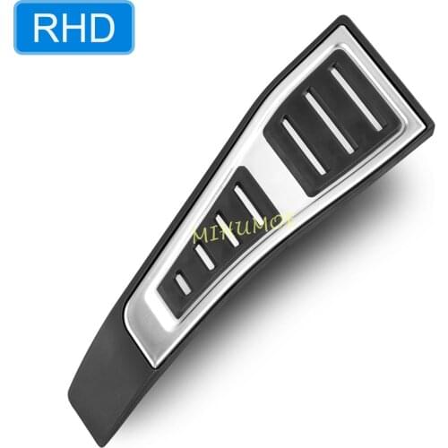 RHD Stainless Steel Car Foot Rest Dead Pedal Pads Plate Covers Rubbers For 2016-2020 2021 Audi A4 Allroad B9 Sedan Avant A5