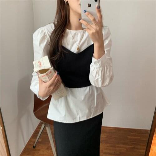 New Women Blouses spring Tops femme Casual Women shirt long sleeve Cotton Girls Blouse Plus Size Blusas autumn two-piece suit
