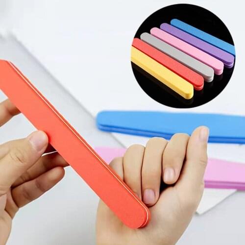 Double Side Nail Files Buffer 100/180 Grit Sandpaper Nail Trimmer Buffer Sponge Nail Sanding Buffers Nail Polish Nail Art Tools