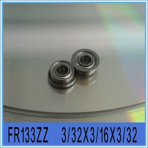FR133 ZZ Long Life (50pieces/lot) Flanged Miniature Bearing FR133ZZ 3/32"X3/16"X3/32