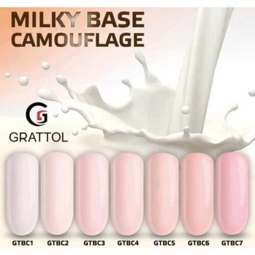 GRATTOL Professional Pure Primer Color Base Gel Varnish 7 Colors Nail Base Coat Camouflage Long Lasting Nail Gellak