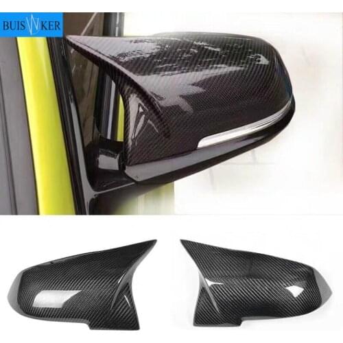 For BMW 1 2 3 4 X Series Rear View Side Mirror Cover F20 F21 F22 F23 F30 F32 F36 X1 E84 F87 M2 Carbon fiber pattern Accessories