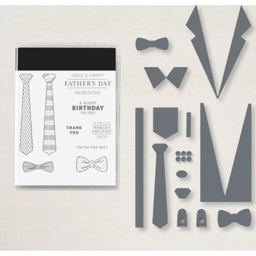 Suit Metal Cutting Dies and Stamps Stencils for DIY Scrapbooking Stamp/photo album Decorative Embossing DIY Paper Cards