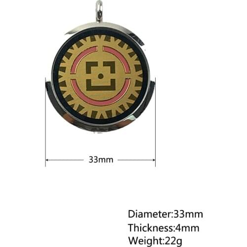 Stainless Steel Energy Pendant Necklace with Negative Ions EMF Protection