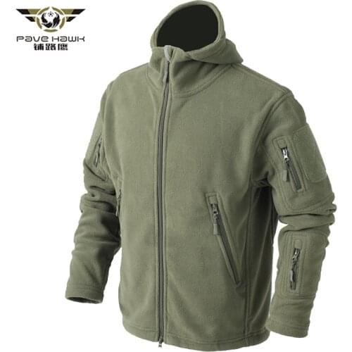 New 2018 Winter Tactical Thicken Fleece Jacket Men Warm Polar Military Army Jacket Patchwork Multi Pocket Man Outerwear Coat 2XL