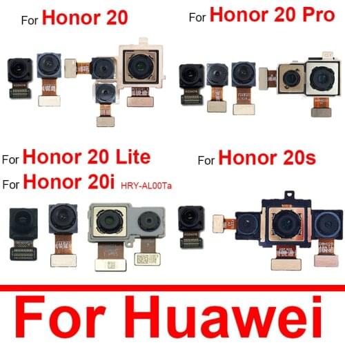 Front Small & Rear Back Camera For Huawei Honor 20 Pro YAL-L41 Main Big Camera & Wide Angle Camera With Flex Cable Tested Work