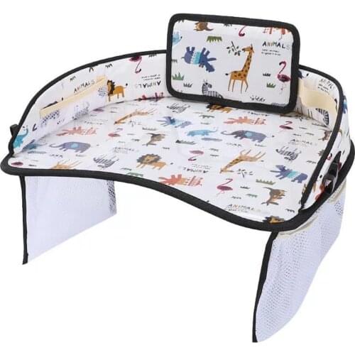 Kids Travel Tray Inspire Active Toddlers & Big Kids for Years Dry Erase Board & Eating Snack Tray No-Drop Phone Holder Stand