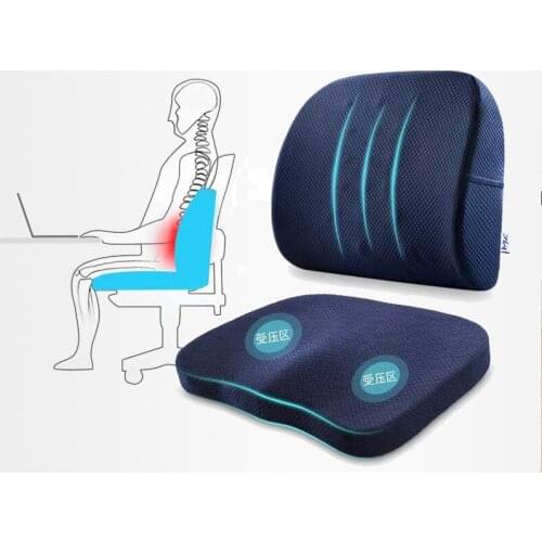 Chair Back support pillow and hip cushion pad for Women Protect Waist relieve Tailbone pain car cushion orthopedic pillow