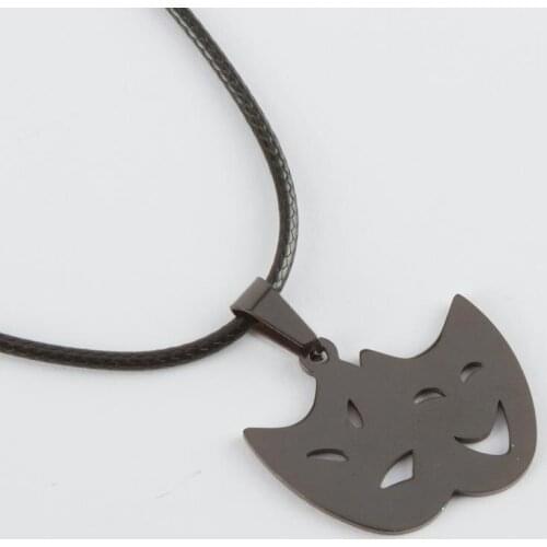 Drama Face Silüetleri Point Pendant