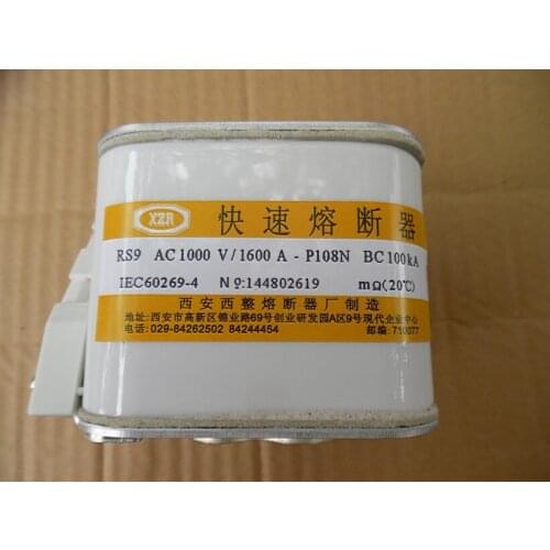 Fuses: RS9 AC1000V 1600A P108N BC100KA aR / RS9 AC1000V 1000A PDL-M4D