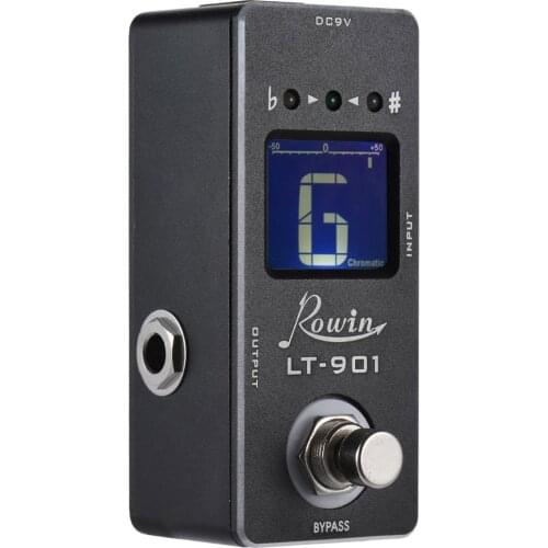 Rowin LT-901 Mini Chromatic Guitar Tuner Pedal Effect True Bypass LCD Display Guitar Parts & Accessories